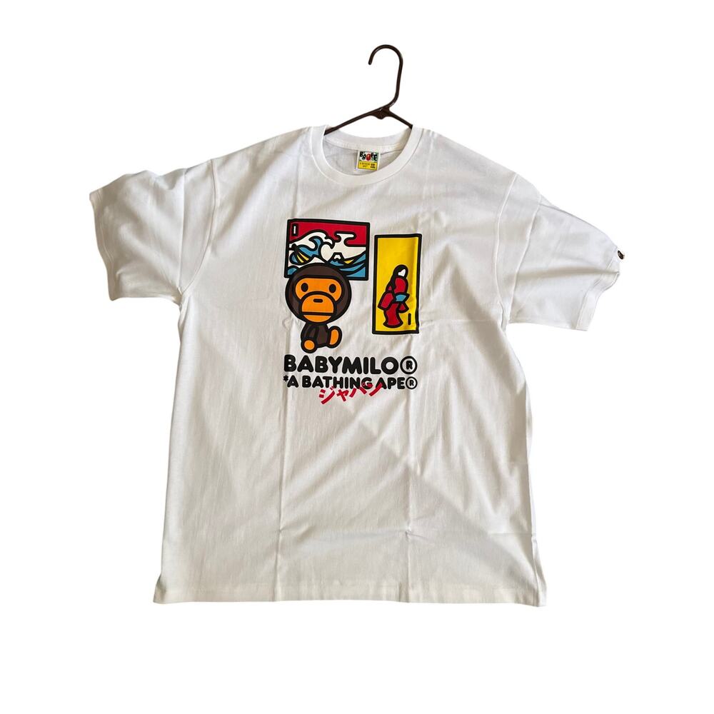 BAPE Baby Milo Japan Tee White 2XL Tokyo Culture Exclusive Graphic Tee